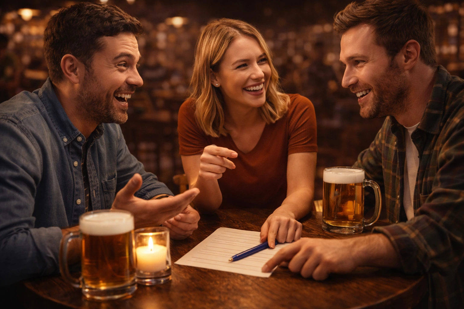 Gruppe beim Vegas Event Quiz