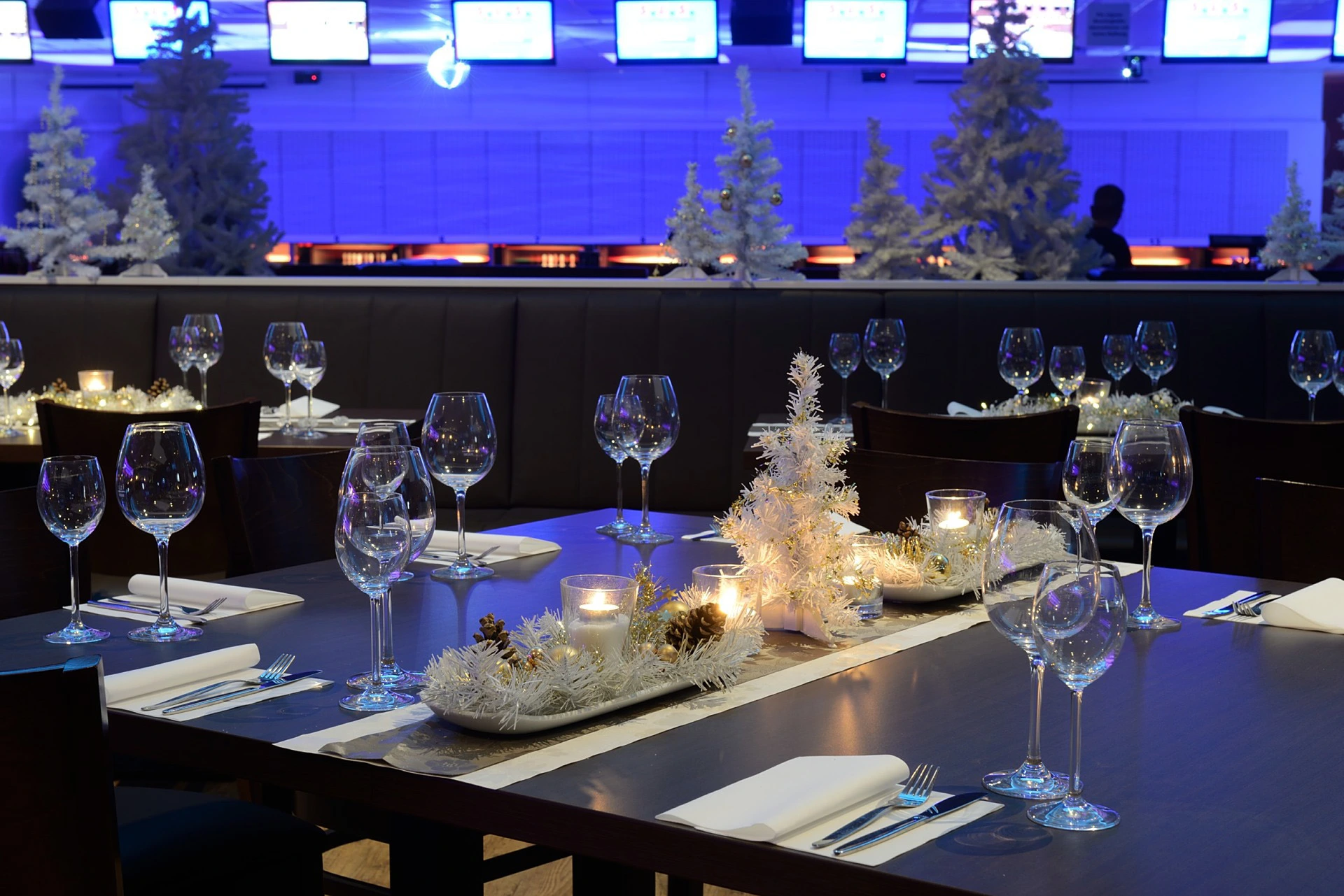 Vegas_Weihnachtsfeier Weihnachtliche Deko im Vegas Event Center