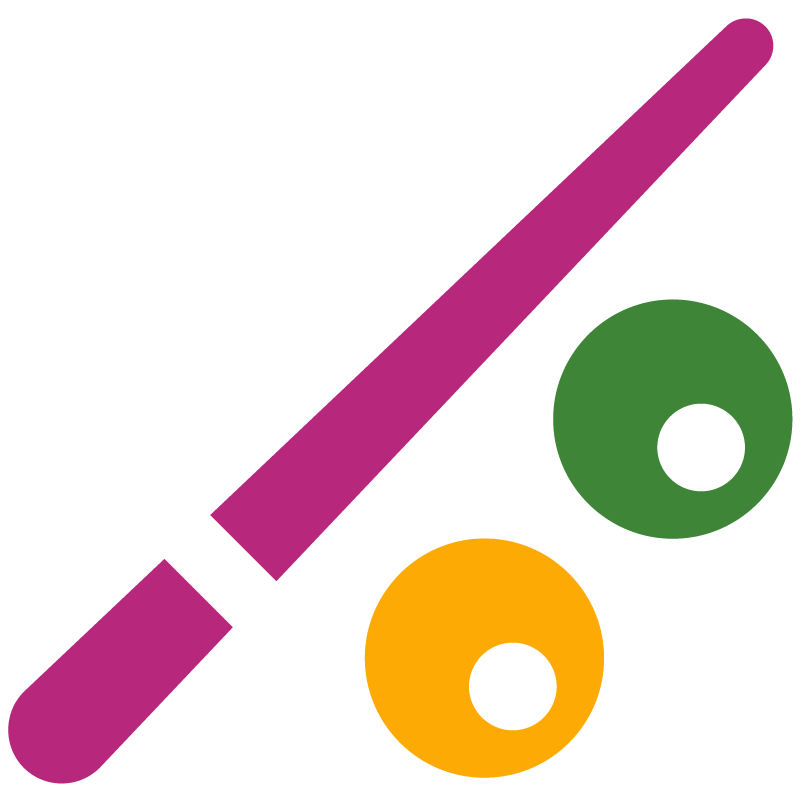 Billard Icon bunt