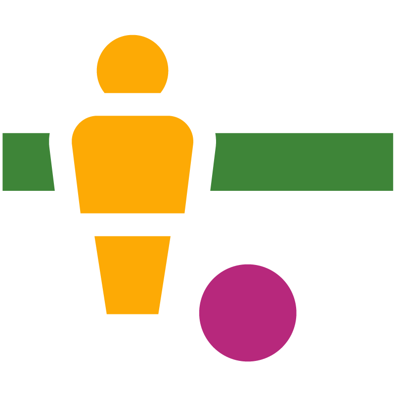 Tischkicker Icon bunt