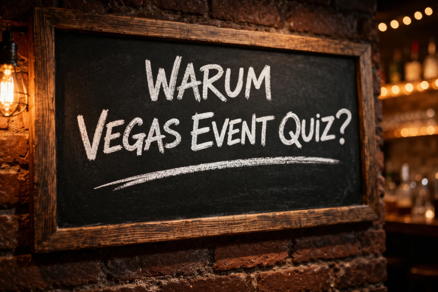 Tafel mit Aufschrift: Warum Vegas Event Center?